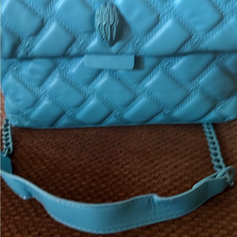 Elegant Blue Quilted Women's Bag